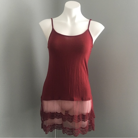 Grace & Lace | Scallop Lace Top Extender layering cami tank top - Picture 3 of 11